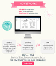 Load image into Gallery viewer, We Do Printable Wedding program, editable template, A502