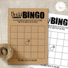 Load image into Gallery viewer, Bridal Shower game, printable Bingo, digital file, instant download, G102
