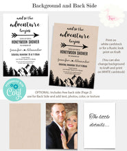 Load image into Gallery viewer, Honeymoon Shower Invitation, editable template, A315