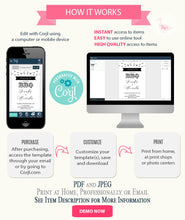 Load image into Gallery viewer, Before we say I do join us for a BBQ invitation, printable self-editable template, A306