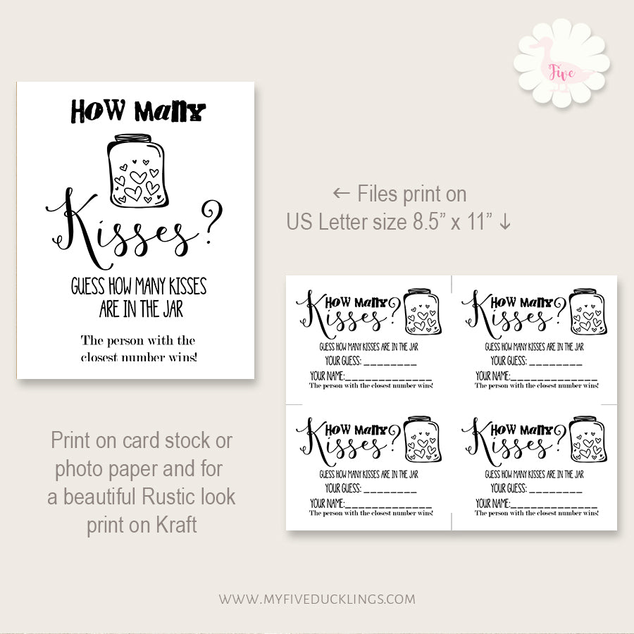 how-many-kisses-are-in-the-jar-printable-game-digital-files-instant-my-five-ducklings for Guess How Many Kisses In The Jar Free Printable How many kisses are in the jar, printable game, digital files, instant – My Five Ducklings for Guess How Many Kisses In The Jar Free Printable