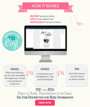 Load image into Gallery viewer, Save the Date with photo, editable template, A314