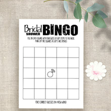 Load image into Gallery viewer, Bridal Shower game, printable Bingo, digital file, instant download, G102
