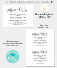 Load image into Gallery viewer, Baby Shower Invitation, editable template, A103
